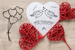 Valentine’s Day Romantic Line Art Product Image 4