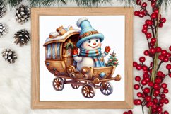 Funny Snowman Sublimation Clipart, Christmas PNG Product Image 4