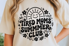 Tired Moms Summer Club Svg, Summer Mom Svg, Moms Club Svg. Product Image 6