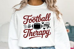 Football is my therapy svg | Game Day Svg | Shirt Svg Product Image 5