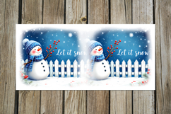 Christmas Snowman card | 4 xmas Sublimation Mug designs Product Image 5