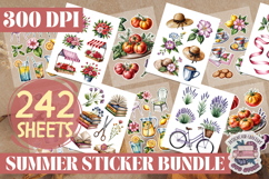 Summer sticker Sheet Bundle 242 Sheets Flowers Summer Beach Product Image 7