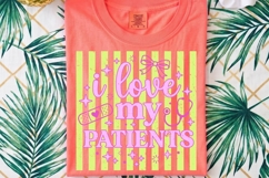 Preppy Striped Nurse PNG, Coquette Nurse Life png. Product Image 4