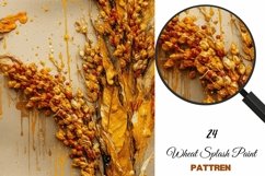 Wheat Seamless Digital Paper| Golden Splashed Paint Product Image 5