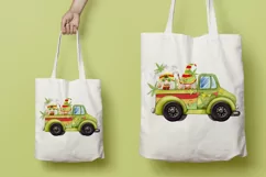 scandinavian hippie gnome on a truck, hippie-style gnome Product Image 4
