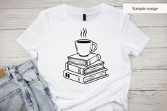 Hand Drawn Coffee And Books SVG Product Image 5