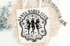 Santa Babes Club Svg, Christmas Season Svg, Funny Santa Svg. Product Image 6