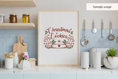 Christmas Kitchen - Christmas Cookies SVG, PNG, DXF Product Image 5