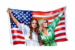 Independence Day, 4th of July clipart, 12 PNG Product Image 7