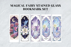 Magical Fairy Stained Glass Bookmark Set,Enchanted Fantasy Product Image 5