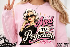 Aged to Perfection Halftone DTF Design Product Image 5