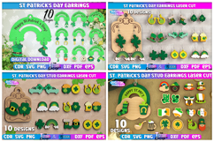 400 Earrings Mega Bundle Laser Cut,Wood Engraved Jewelry SVG Product Image 6