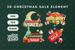 3D Christmas Sale Element 05 Product Image 1