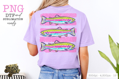 Trout PNG | Summer Lake Fish Shirt Design Product Image 4