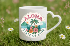 Aloha state of mind PNG, Beach PNG Sublimation Design Product Image 5