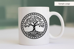 Hand Drawn Tree Of Life Circle SVG Product Image 5