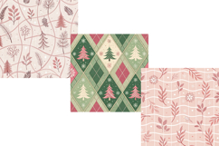 Winter Seamless Pattern PNG Bundle, Cute Winter Pattern Product Image 5