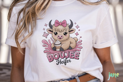 Cute Highland Cow Png Sublimation Product Image 2