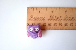 Miniature crochet owl making tutorial dollhouse amigurumi Product Image 5