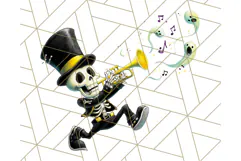 Quirky Skeleton Clipart PNG, Funny Halloween Bones Art Product Image 5