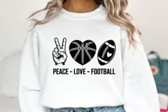 Peace Love Football Svg | Game Day Svg | Shirt Svg Product Image 5