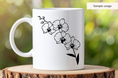 Orchid Flowers SVG Product Image 5