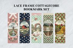 Lace Frame Cottagecore Bookmark Set,Vintage Floral Aesthetic Product Image 5