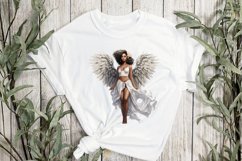 Female Black Angel Sublimation Clipart Product Image 2