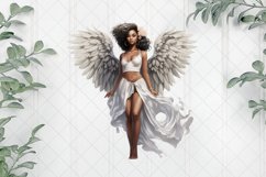 Female Black Angel Sublimation Clipart Product Image 1