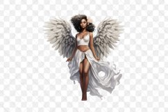 Female Black Angel Sublimation Clipart Product Image 3