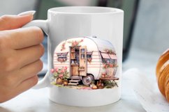 Watercolor Caravan Clipart, Caravan Clipart, Caravan Product Image 5