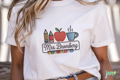 Teacher Embroidery Clipart Sublimation Product Image 2