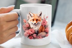 Cute Pink Christmas Animals Clipart Sublimation Product Image 5