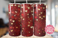 Valentine Glitter Tumbler | Valentine Tumbler Wrap Product Image 1