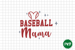 Baseball mama PNG Sublimation design, Baseball mama Product Image 1