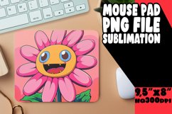 Nostalgic Floral Radiance: Mouse Pad Designs Art PNG Product Image 1