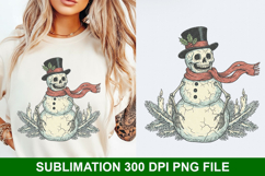 Christmas Snowman Sublimation - Christmas PNG Design Product Image 1