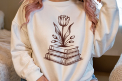 Reading Books Flowers Product Image 5