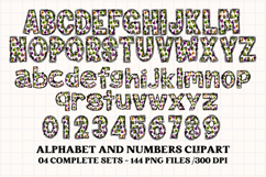 Halloween Alphabet png clipart, halloween letters doodle Product Image 5