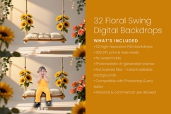 32 Floral Swing Digital Backdrops Product Image 2