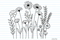 Flower Svg, Flower Meadow Svg, Wildflower Svg, flowers Svg. Product Image 5