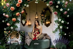 41 Flower Arch Digital Backdrops Product Image 5