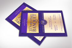 Purple Elegant Church Anniversary Banquet Flyer Canva Templa Product Image 2
