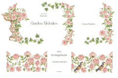 Watercolor Garden Melodies Collection Bundle Product Image 6