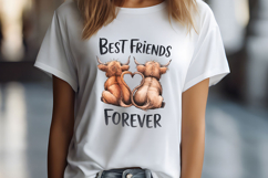 Best Friends Sweet Cow Together Heart Product Image 3