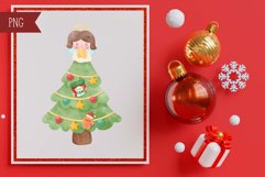 Christmas gnome watercolor kawaii clipart Happy new year Product Image 5
