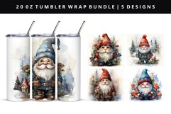 Gnome 20oz Tumbler Wrap | Sublimation PNG Bundle Product Image 7