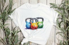 Gym Equipment Sublimation Clipart Product Image 2