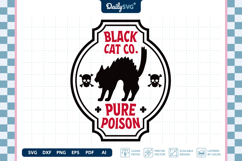 Halloween Poison Label SVG Vintage Apothecary Cut File Product Image 1