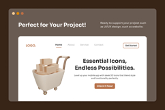 Mobile UI Essentials Soft 3D Icon Pack Product Image 5